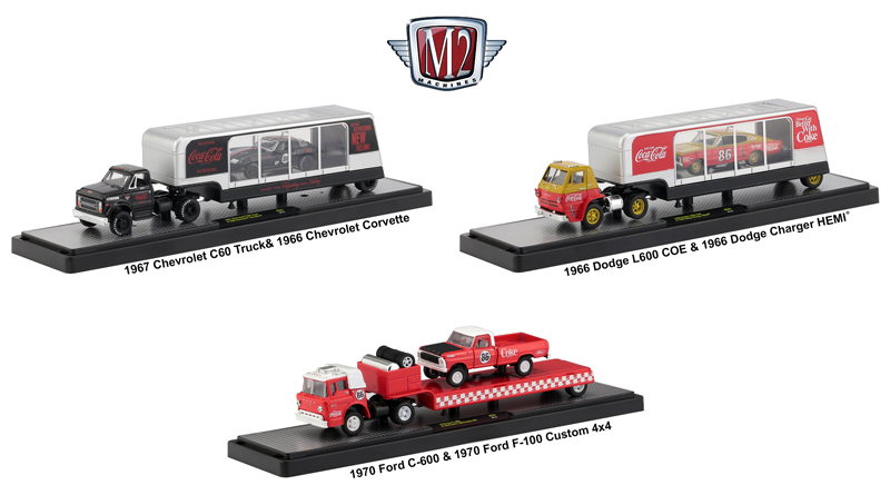 New M2 Machines Coca-Cola Auto Haulers 1:64 Scale Release RC01 