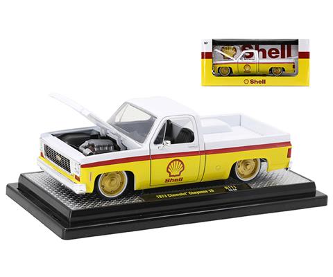 宅配便配送 M2 Machines Shell 1973 Chevrolet Cheyenne 10 - 40300-111A ウエイトトレーニング