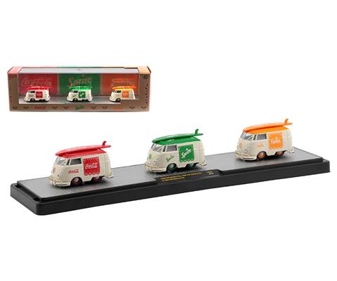 M2 Machines 1960 Volkswagen Delivery Van 3 Pack Coca - 56000-TW06-A
