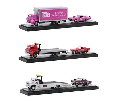 Trucks - M2MACHINES - 56000-TW15-SET - Auto-Haulers Coca-Cola Release TW15  - 3-Piece Set Incredible detail as never seen in 1/64 scale before,  especially at this price-point, with small production runs! Tab 