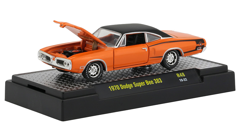 M2 Machines 1:64 Detroit Muscle Release 48 1970 Dodge Super Bee 383 Orange 