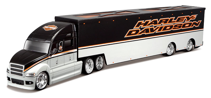LICENSED Harley Davidson Haulers Assortment Black scale 1:64 model car diecast 