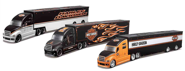 harley davidson diecast semi truck