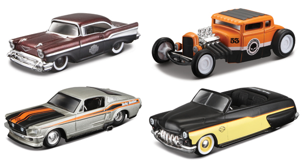 http://www.3000toys.com/Maisto-Harley-Davidson-Custom-Car-4-Piece/sku/MAISTO15380-SET-C