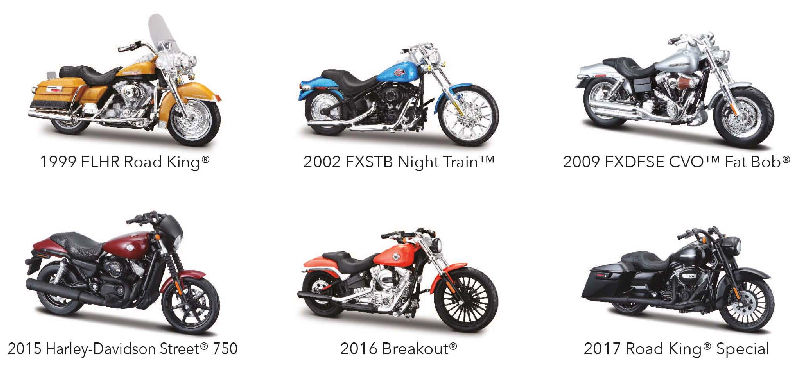 maisto diecast harley davidson motorcycles