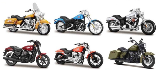 Maisto 34360/36 1:18 Harley Davidson Series 36 Assorted Motorcycle Models 