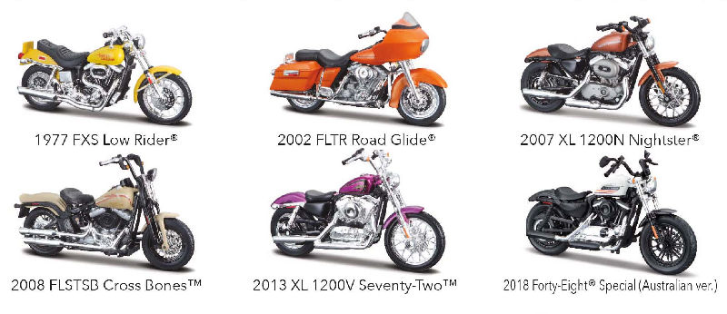 2013 XL 1200V Seventy Two HARLEY DAVIDSON MOTORCYCLE MAISTO SERIES 38 1/18 