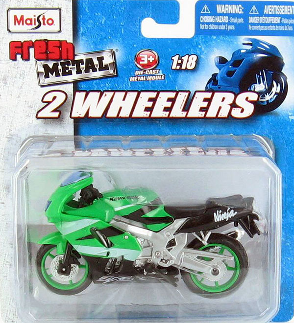New Miniature Maisto 1:18 Scale Kawasaki Ninja ZX-9R Motorcycle Diecast Model 