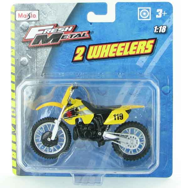 1:18 SUZUKI RM250 RMZ250 model motorcycle Motocross dirt bike toy Diecast Toys 