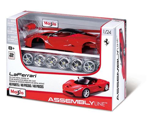 Maisto 1:24 Scale Assembly Line LaFerrari Die-Cast Vehicle - Red