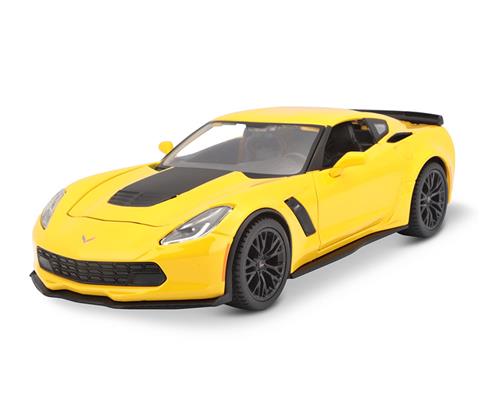 Chevrolet Corvette ミニカー イエロー 2015 Chevrolet Corvette Z06 in Yellow - 31133Y