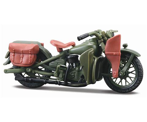 1942 Harley-Davidson WLA Flathead in Green and 1948 Harley