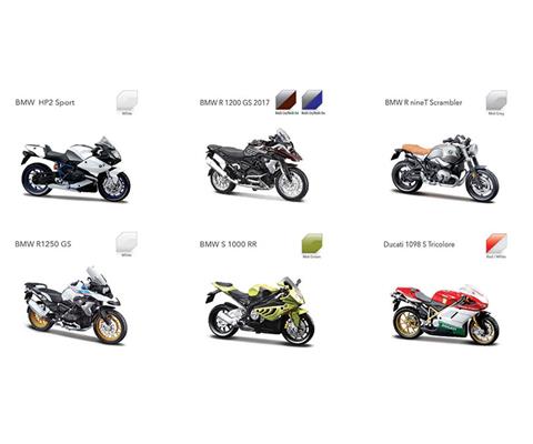 Maisto Diecast 2 Wheelers Motorcycle 12 Piece - 35300-CASE