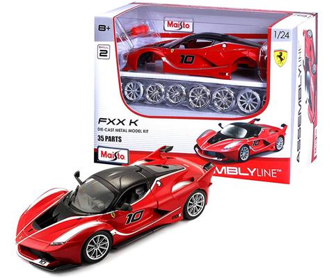 FxxK　セット売り Ferrari FXX-K in Red - Assembly Line Diecast Metal Model Kit