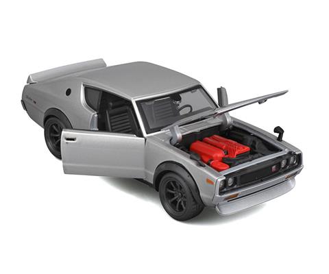 1973 Nissan Skyline 2000GT-R in Silver - Assembly Line Diecast