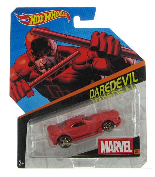 DJJ77 - Mattel Daredevil Hot Wheels Marvel Character Car