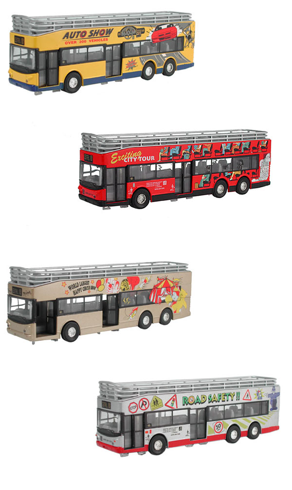 18224-SET - Metallic Team City Tour Bus 4 Piece Set