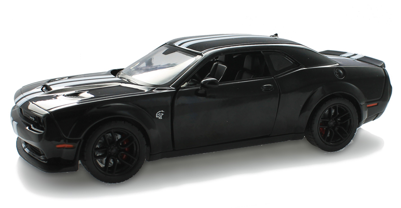 Motormax 1:24 2018 Dodge Challenger SRT Hellcat Widebody Diecast Black 79350 BK