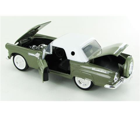 50's Fifties THUNDERBIRD 1956 ミニカー 1956 Ford Thunderbird in Light Emerald Green and White - 73312AC-GR