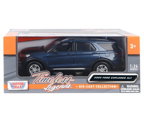 Unknown 2022 Ford Explorer XLT Dark Blue Diecast Model Car 1