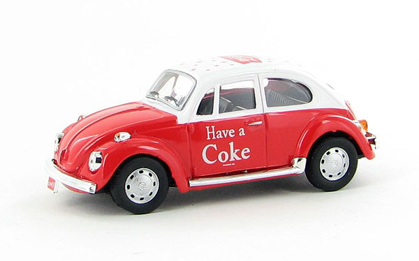 Motorcity 1:43 Volkswagen VW Beetle Année 1966 Coca Cola Vert Blanc 440031