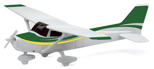 NewRay 1:42 Cessna 172 Skyhawk with Wheel Diecast Aircraft, NEW
