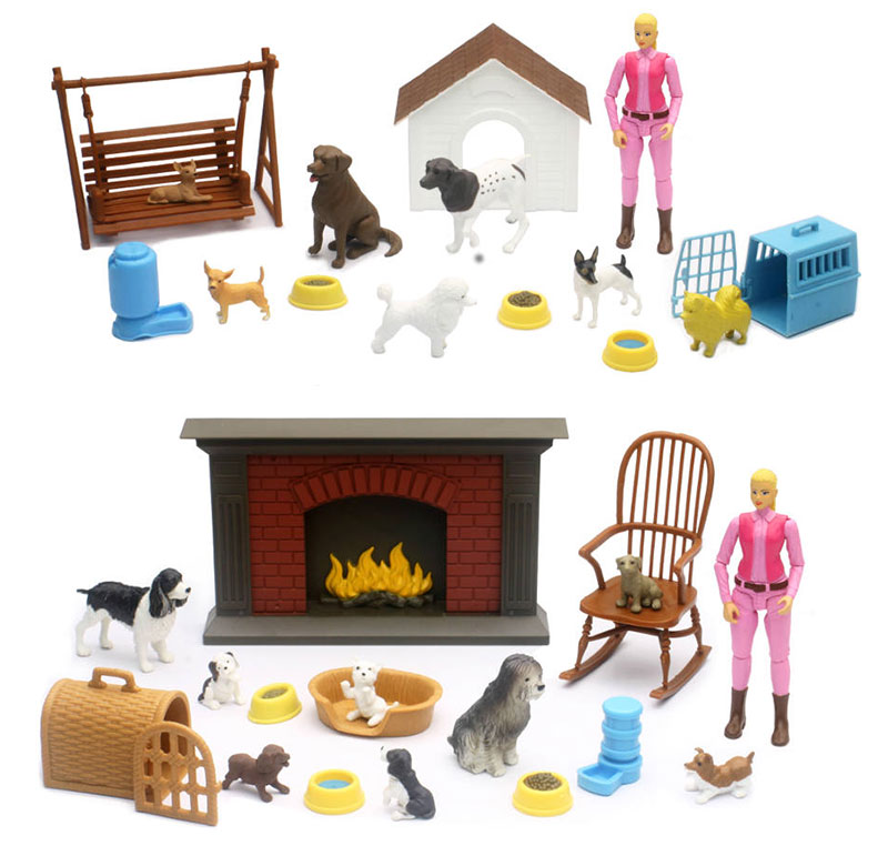 NewRay Toys My Best Friend Dog Playsets 6 Pieces