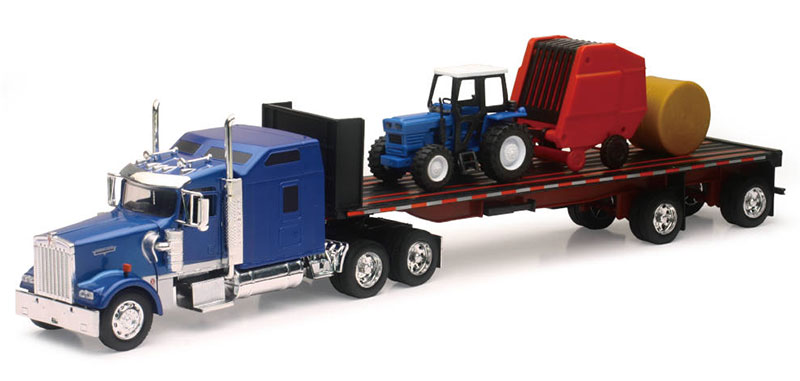 New-Ray Kenworth W900 Semitrattore 1/32 - Blu, Diecast, Senza Confezione