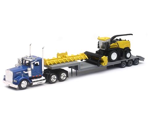 Kenworth Truck And Lowboy Trailer With