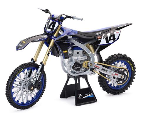 Modellino Moto New Ray 1:6 Yamaha YZ450F – Team Factory Race #14 Dylan Ferrandis – Blu