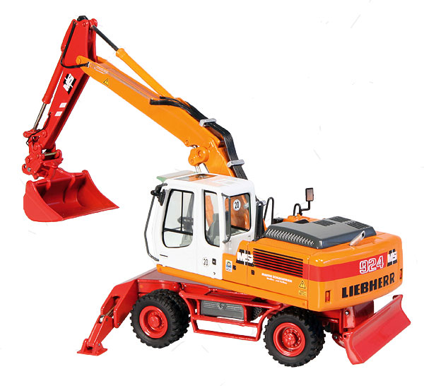 780-08 - NZG Model Schlechtriem Liebherr A924C Litronic mobil excavator