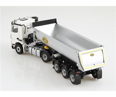 Mercedes-Benz Arocs 4x2 in White with Meiller Dump Trailer - 1002-40