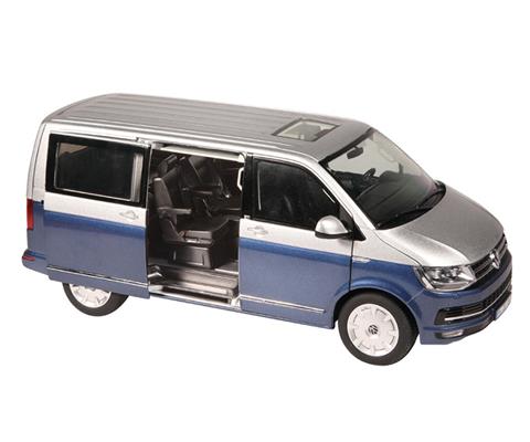 Cars - NZG - 9541-20 - Volkswagen Multivan T6 Generation Six in Blue &  Silver Features and Details: Diecast metal replica Steerable front axle  Detailed interior Detailed engine Removable multiflex board Sliding table wi