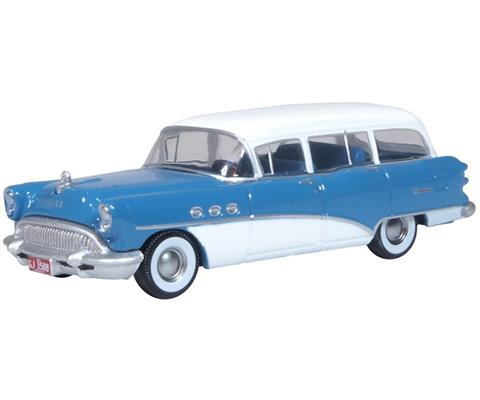 1954 Buick Century Station Wagon in Blue and White - BCE54001