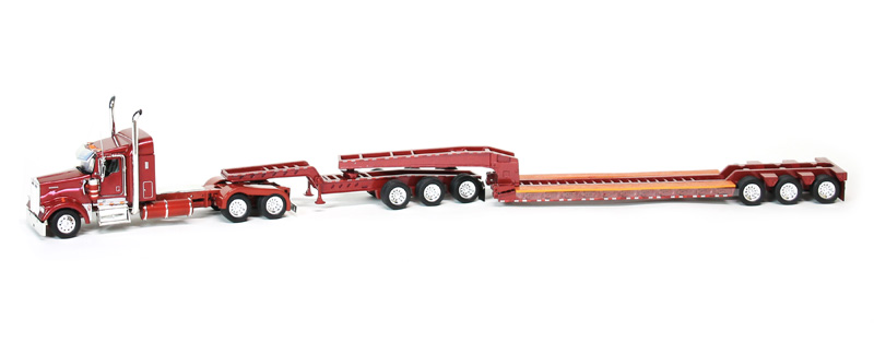 Tonkin Réplicas 1 53 Kw W900 Y Lowboy Jeep Dolly Azul | Meses sin interés