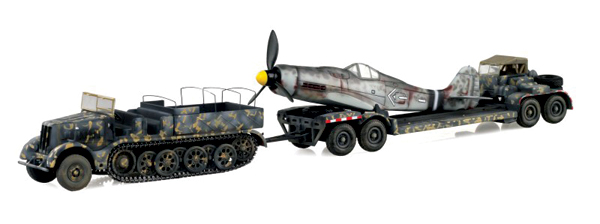 Sd Ah 116 with FW190D-9 fuselage Solido War Master FAMO Half-Track Sd Kfz 9 