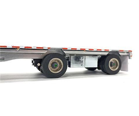East Drop Deck Flatbed Trailer in Aluminum and Black - WBR027-1700