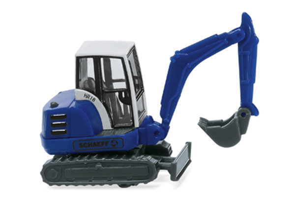 blue toy excavator