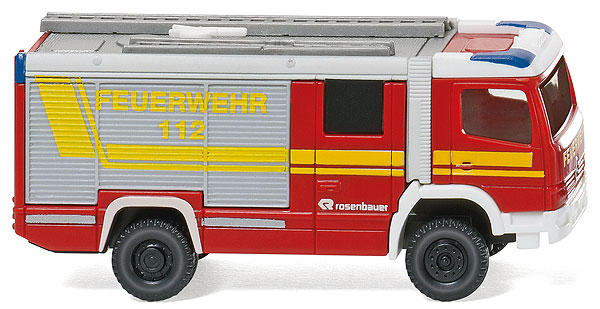 Wiking Mercedes Rosenbauer RLFA 2000 AT  Feuerwehr 0963 03-1:160