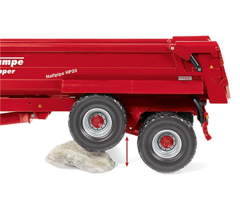 Krampe Tandem Halbrund Mulde Halfpipe HP 20 Dump - 077854