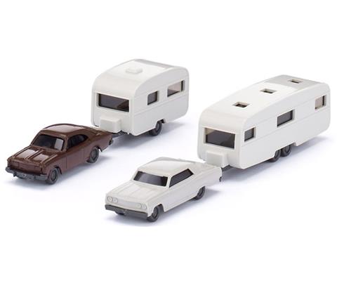 Two Car-caravan Combinations - Opel Rekord and Chevrolet Malibu