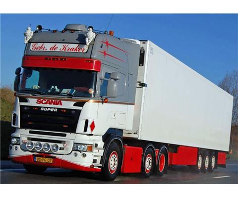 WSI Model De Kraker Scania R5 Topline 6x2 Twinsteer - 01-4105