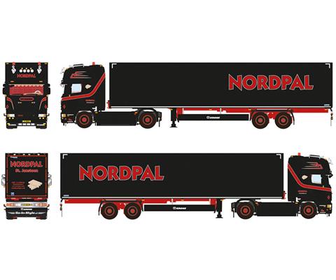 Nordpal - Scania R6 Topline 4X2 with 2-Axle Box Trailer - 01-4391