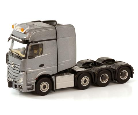 Trucks WSI 04 2142 Mercedes Benz Actros MP5 Giga Space 8x4 in Gray Cab Only Premium Line Features include Finely crafted diecast replica