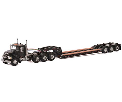 Mack Granite 8x4 Day Cab with Rogers 3-Axle Lowboy Trailer in