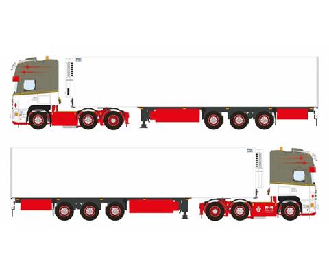 WSI Model De Kraker Scania R5 Topline 6x2 Twinsteer - 01-4105