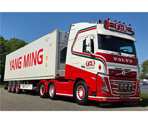 のぶのぶ WSI 01-1546 WSI 01-2216 2台セット WSI Volvo FH 5 +by Palfinger PK 135.002 TEC Loader Crane