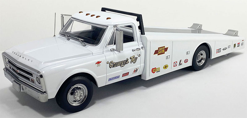 Grumpys Toy - Camion à Rampe Chevrolet C-30 1967 En Blanc Limitée Production à 500 Acme 118 A1801711