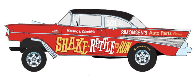 Shake Rattle Run Tribute - 1957 Chevrolet Bel Air Gasser - A1807018