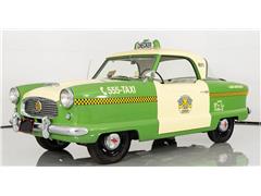 ACME #A1801000 - 1959 Nash Metropolitan Checker Taxi in Green and Beige